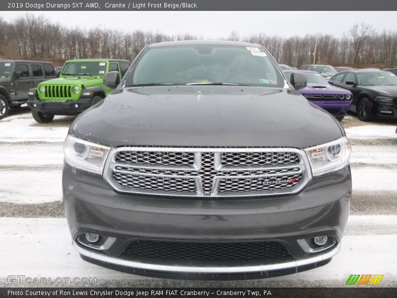 Granite / Light Frost Beige/Black 2019 Dodge Durango SXT AWD