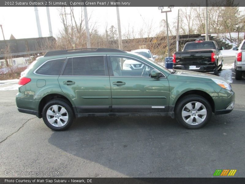 Cypress Green Pearl / Warm Ivory 2012 Subaru Outback 2.5i Limited