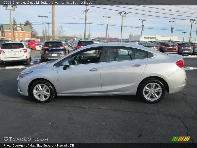 Silver Ice Metallic / Jet Black 2016 Chevrolet Cruze LT Sedan