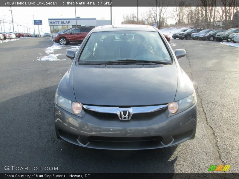 Polished Metal Metallic / Gray 2009 Honda Civic EX-L Sedan