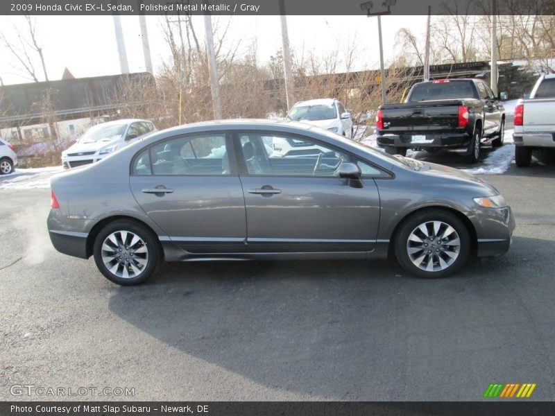 Polished Metal Metallic / Gray 2009 Honda Civic EX-L Sedan