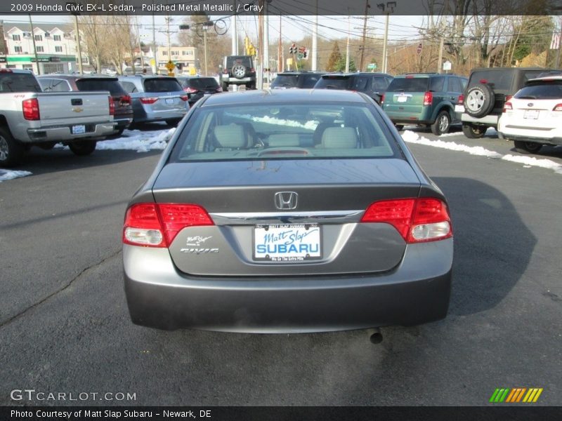 Polished Metal Metallic / Gray 2009 Honda Civic EX-L Sedan