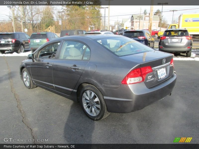Polished Metal Metallic / Gray 2009 Honda Civic EX-L Sedan