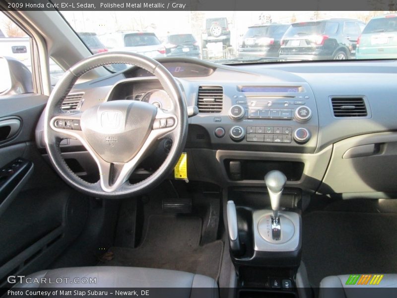 Polished Metal Metallic / Gray 2009 Honda Civic EX-L Sedan