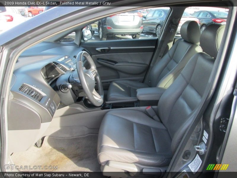 Polished Metal Metallic / Gray 2009 Honda Civic EX-L Sedan