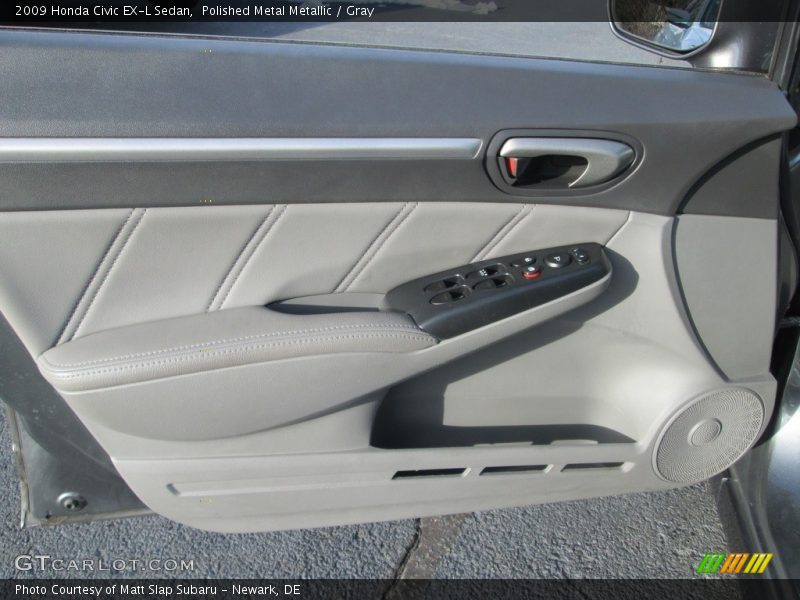 Polished Metal Metallic / Gray 2009 Honda Civic EX-L Sedan