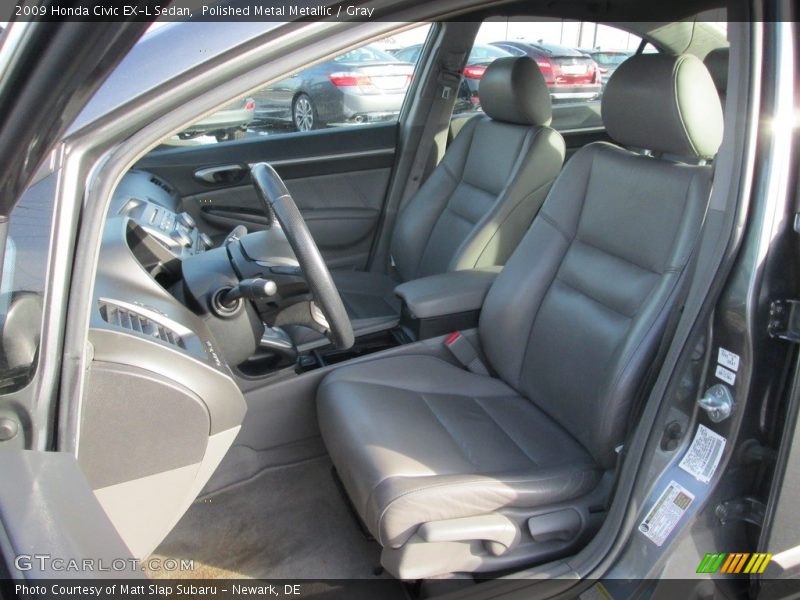 Polished Metal Metallic / Gray 2009 Honda Civic EX-L Sedan