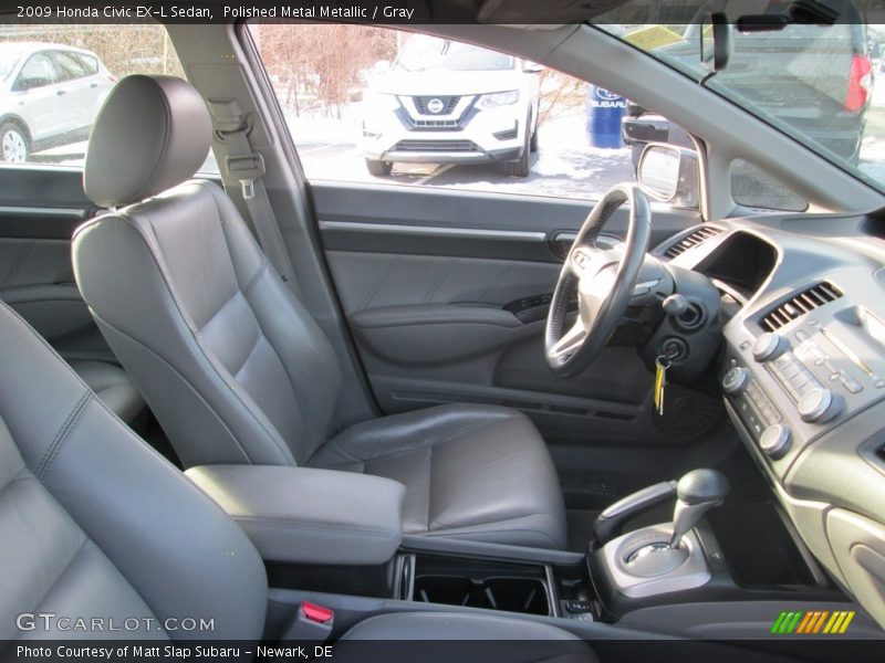Polished Metal Metallic / Gray 2009 Honda Civic EX-L Sedan