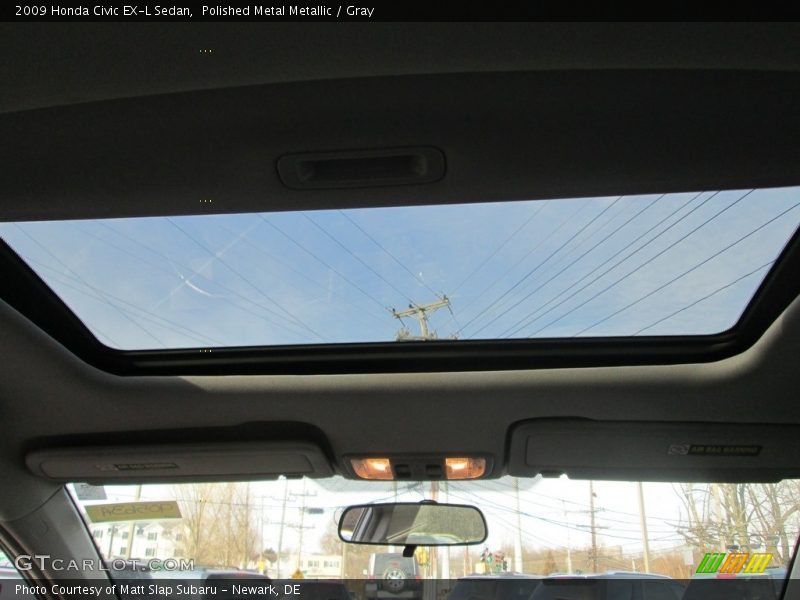 Polished Metal Metallic / Gray 2009 Honda Civic EX-L Sedan