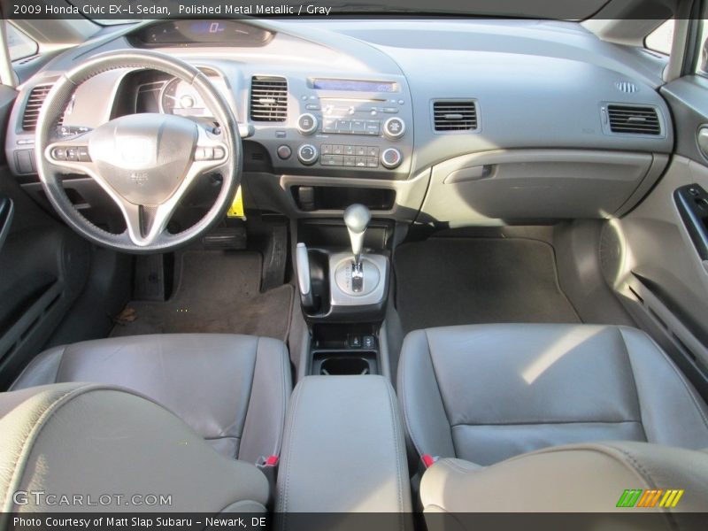 Polished Metal Metallic / Gray 2009 Honda Civic EX-L Sedan