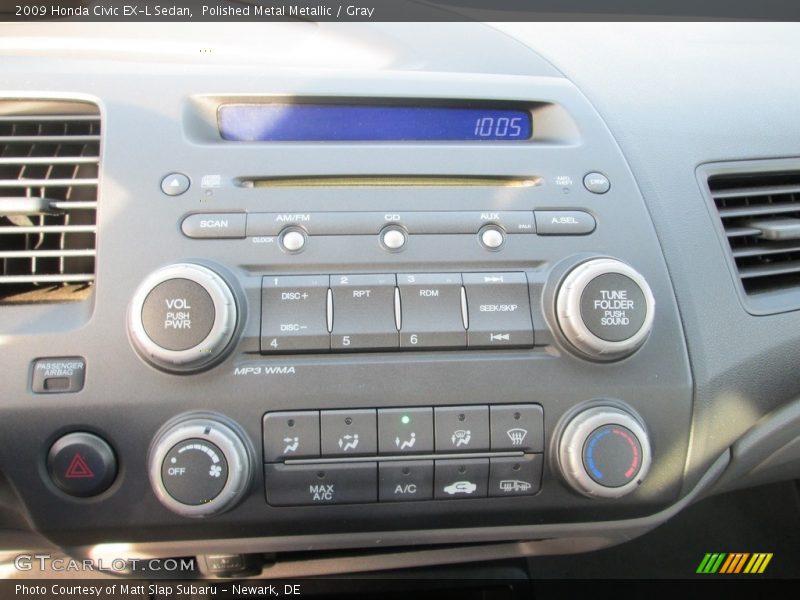 Polished Metal Metallic / Gray 2009 Honda Civic EX-L Sedan