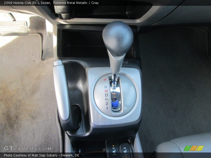 Polished Metal Metallic / Gray 2009 Honda Civic EX-L Sedan