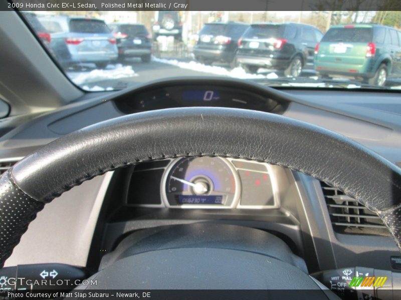 Polished Metal Metallic / Gray 2009 Honda Civic EX-L Sedan