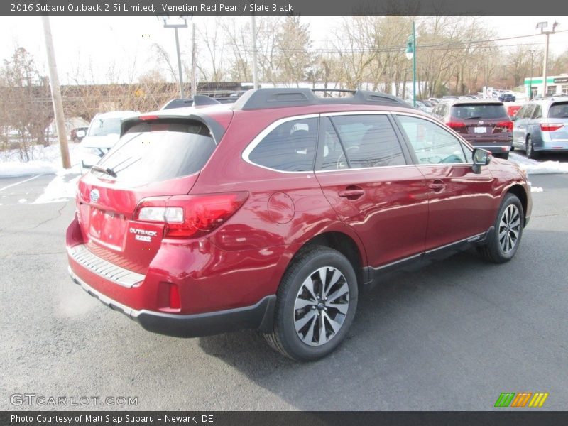 Venetian Red Pearl / Slate Black 2016 Subaru Outback 2.5i Limited