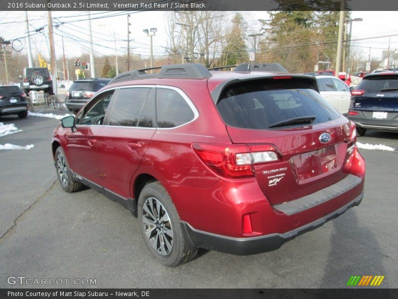 Venetian Red Pearl / Slate Black 2016 Subaru Outback 2.5i Limited