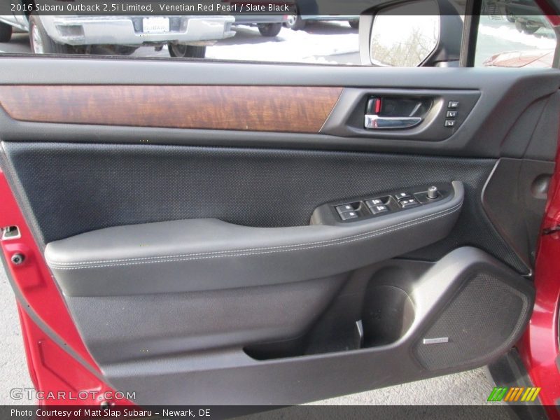 Venetian Red Pearl / Slate Black 2016 Subaru Outback 2.5i Limited