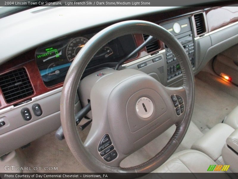 Light French Silk / Dark Stone/Medium Light Stone 2004 Lincoln Town Car Signature