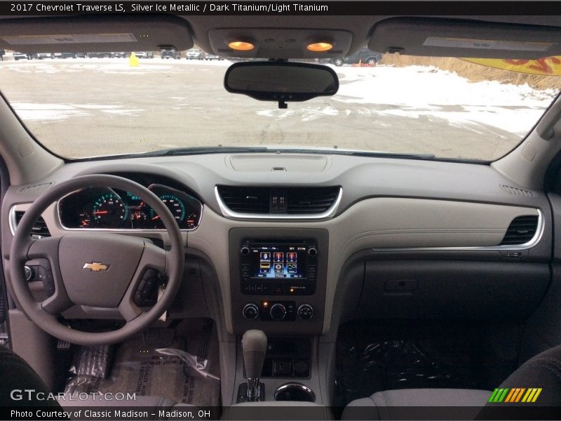 Silver Ice Metallic / Dark Titanium/Light Titanium 2017 Chevrolet Traverse LS