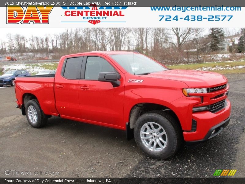 Red Hot / Jet Black 2019 Chevrolet Silverado 1500 RST Double Cab 4WD