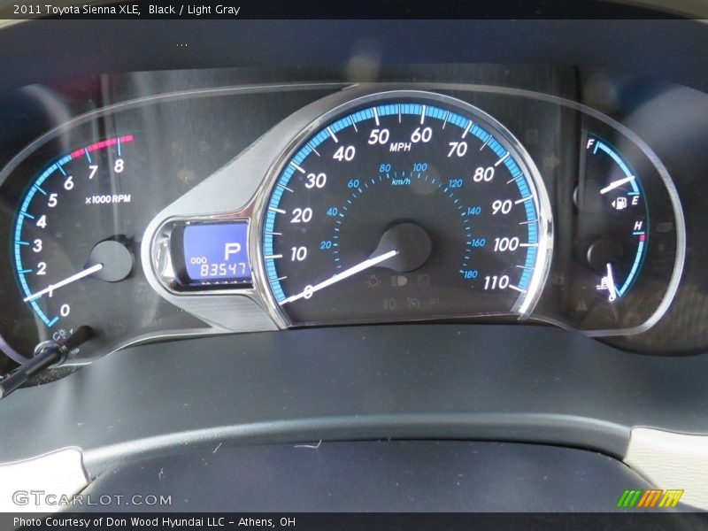 Black / Light Gray 2011 Toyota Sienna XLE