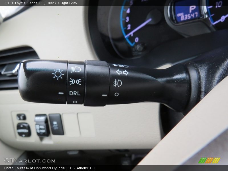 Black / Light Gray 2011 Toyota Sienna XLE