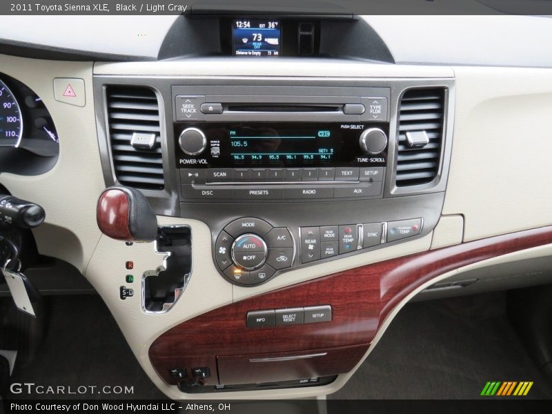 Black / Light Gray 2011 Toyota Sienna XLE