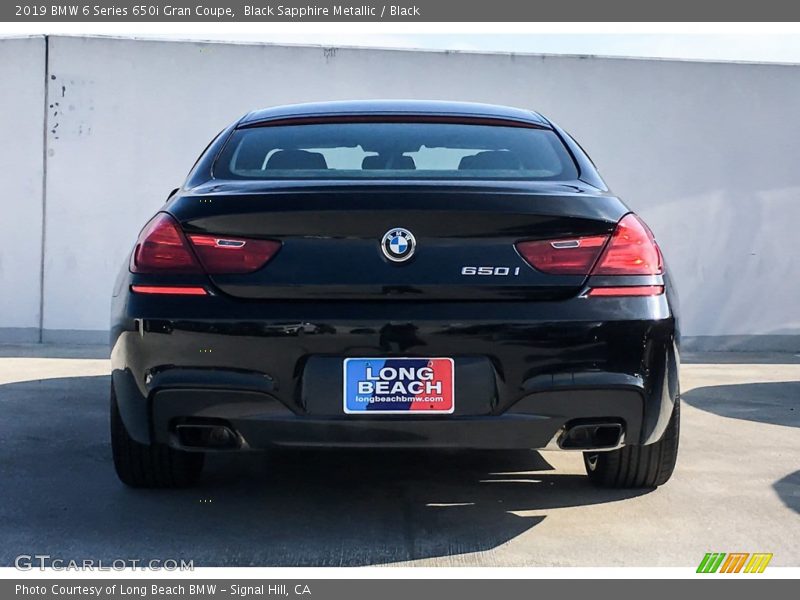 Black Sapphire Metallic / Black 2019 BMW 6 Series 650i Gran Coupe
