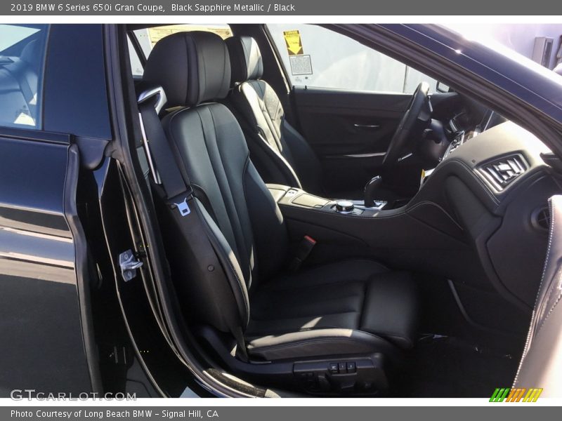 Black Sapphire Metallic / Black 2019 BMW 6 Series 650i Gran Coupe