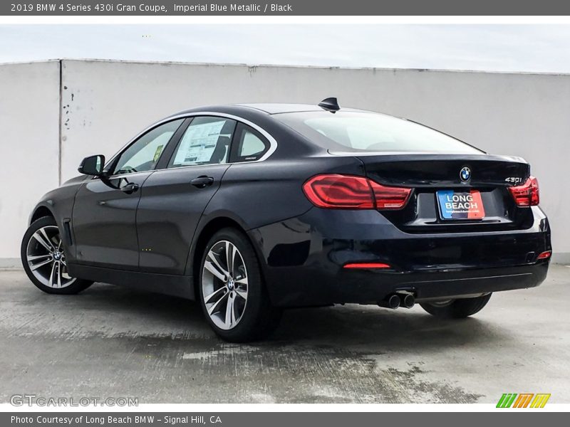 Imperial Blue Metallic / Black 2019 BMW 4 Series 430i Gran Coupe
