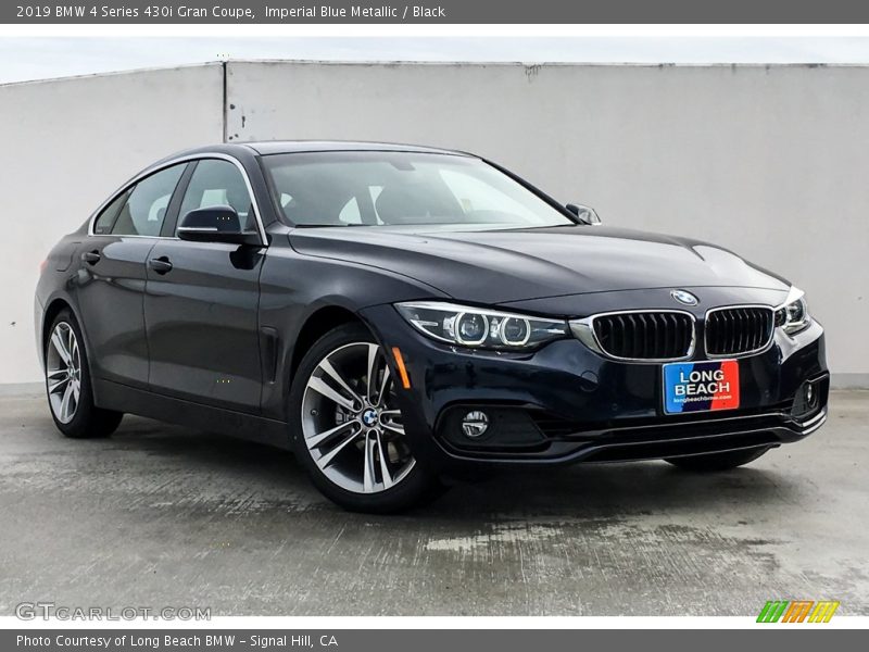 Imperial Blue Metallic / Black 2019 BMW 4 Series 430i Gran Coupe