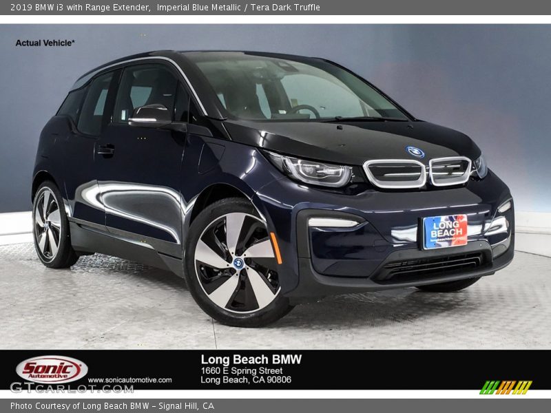 Imperial Blue Metallic / Tera Dark Truffle 2019 BMW i3 with Range Extender