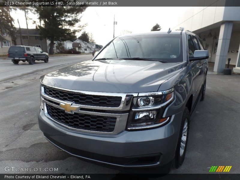 Satin Steel Metallic / Jet Black 2019 Chevrolet Suburban LS 4WD