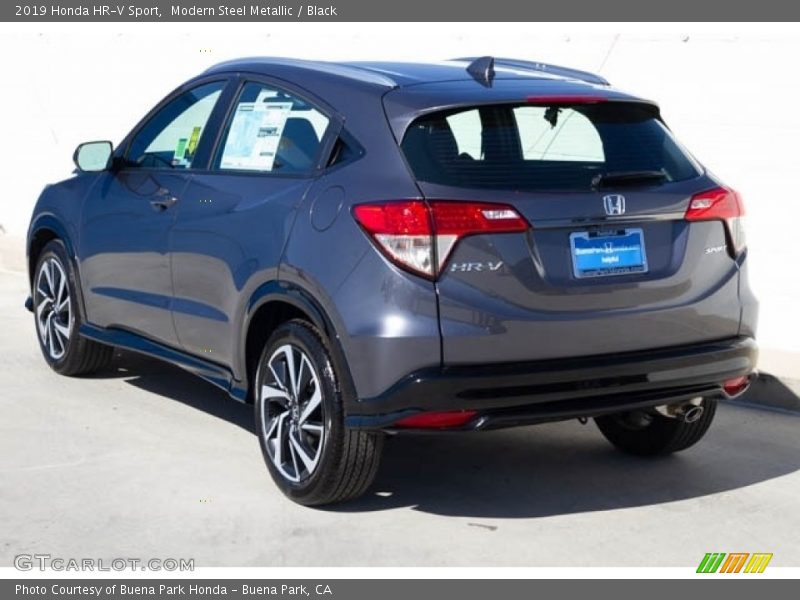 Modern Steel Metallic / Black 2019 Honda HR-V Sport