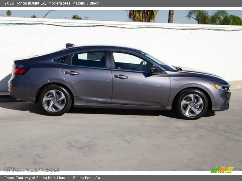 Modern Steel Metallic / Black 2019 Honda Insight EX