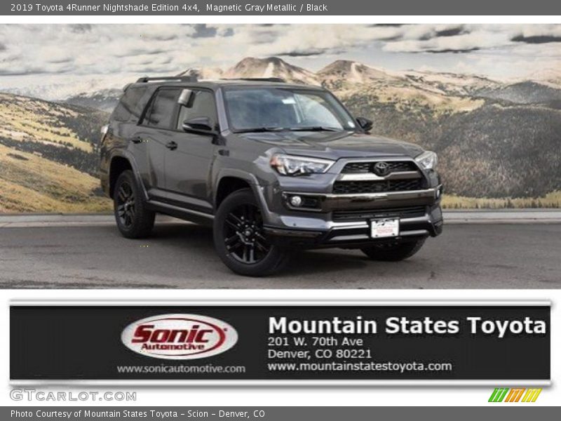 Magnetic Gray Metallic / Black 2019 Toyota 4Runner Nightshade Edition 4x4