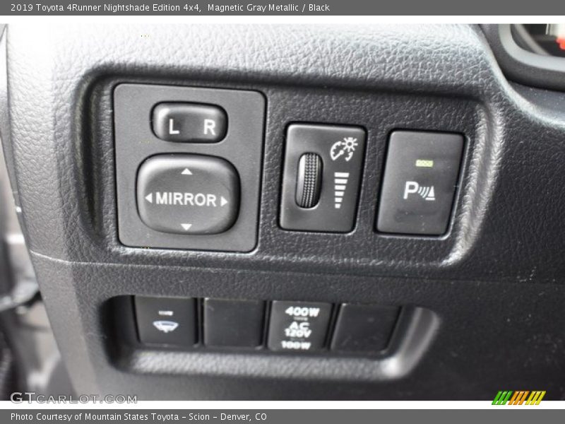 Controls of 2019 4Runner Nightshade Edition 4x4