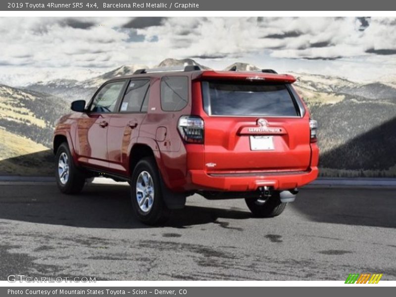 Barcelona Red Metallic / Graphite 2019 Toyota 4Runner SR5 4x4