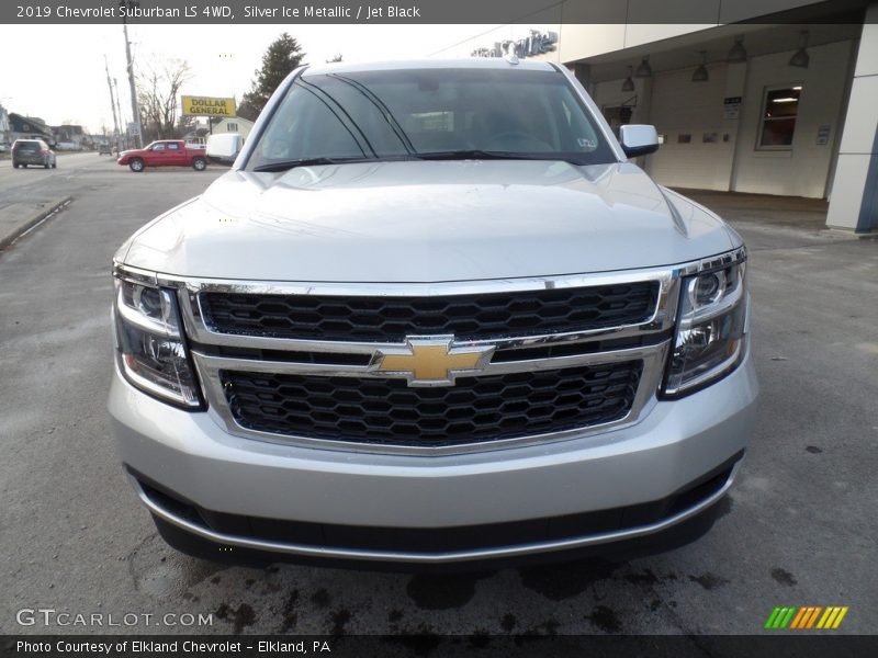 Silver Ice Metallic / Jet Black 2019 Chevrolet Suburban LS 4WD