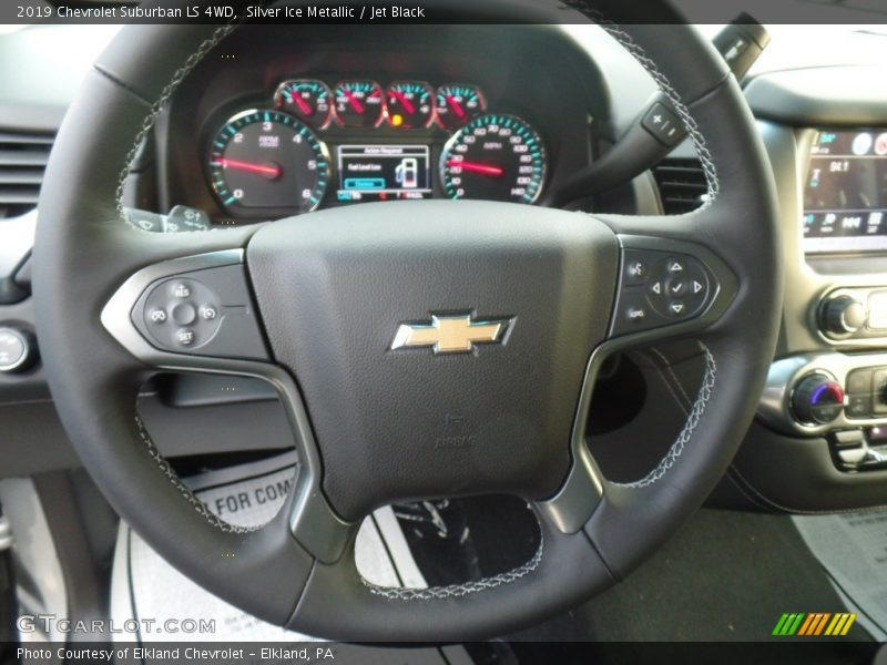 Silver Ice Metallic / Jet Black 2019 Chevrolet Suburban LS 4WD
