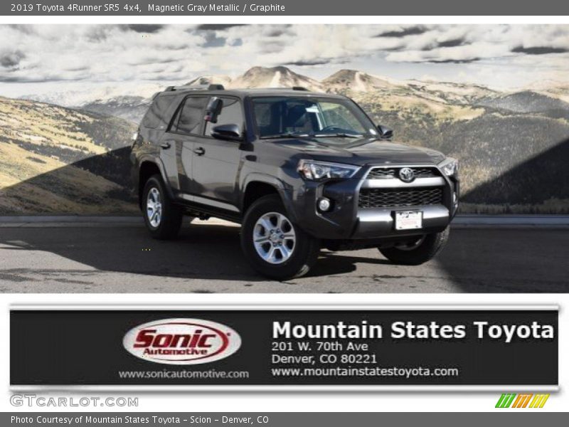 Magnetic Gray Metallic / Graphite 2019 Toyota 4Runner SR5 4x4