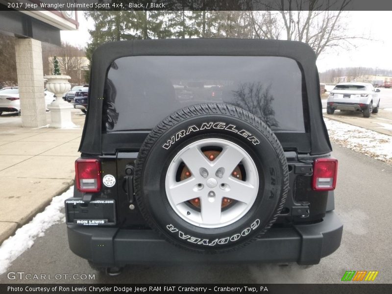 Black / Black 2017 Jeep Wrangler Unlimited Sport 4x4