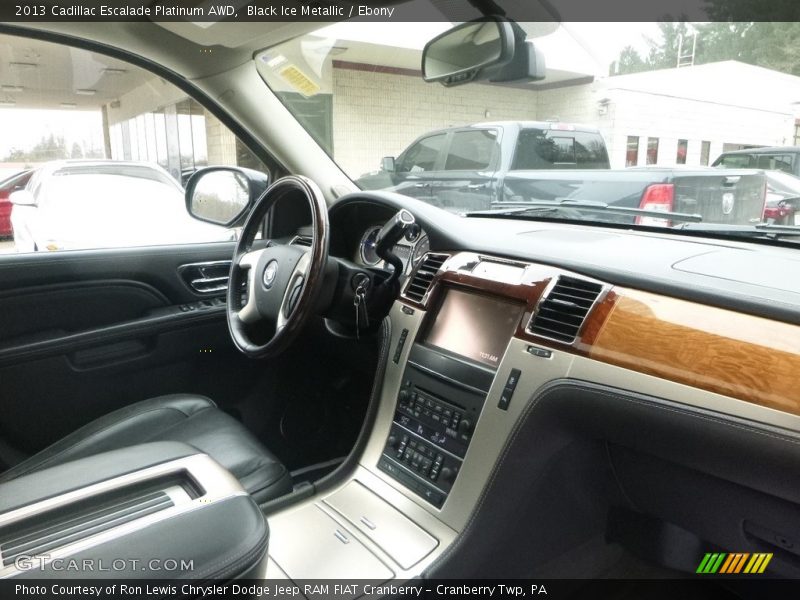 Black Ice Metallic / Ebony 2013 Cadillac Escalade Platinum AWD