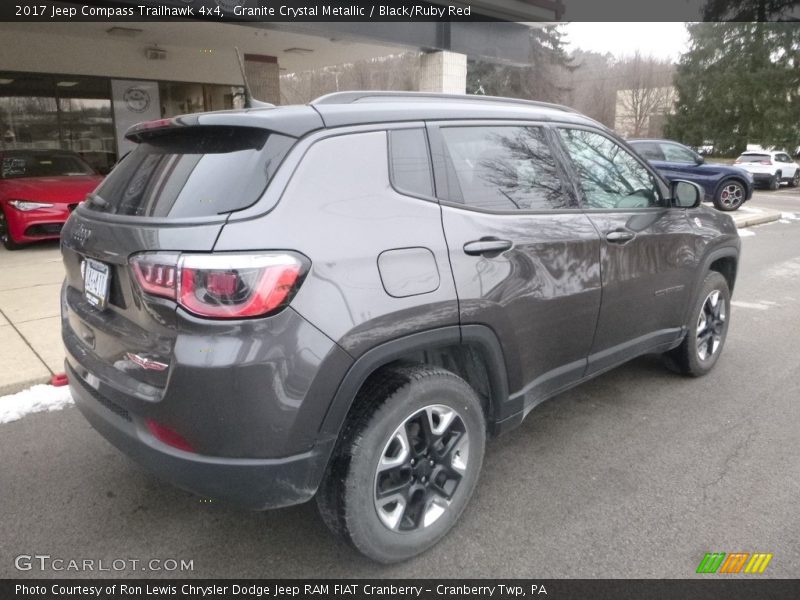 Granite Crystal Metallic / Black/Ruby Red 2017 Jeep Compass Trailhawk 4x4
