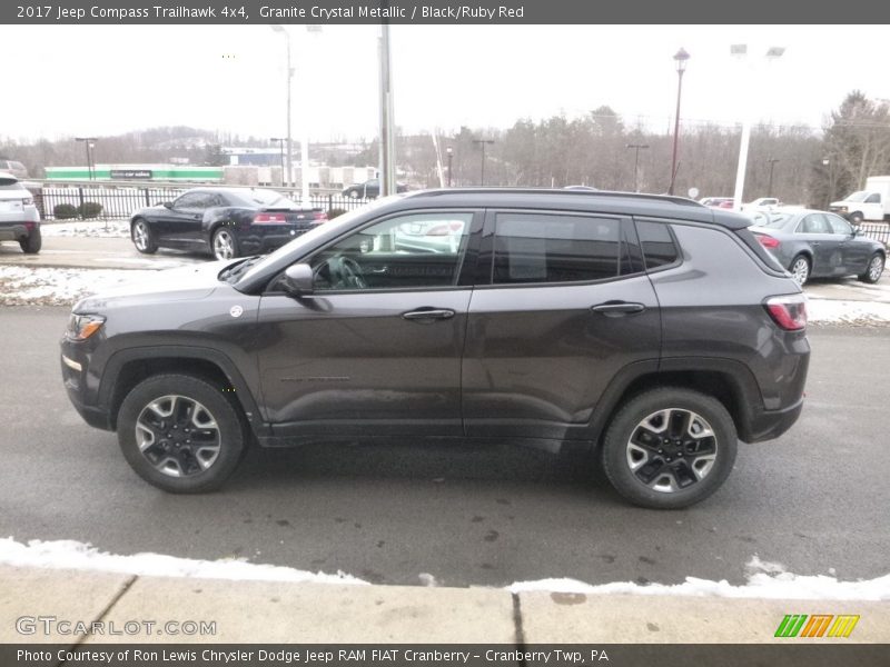 Granite Crystal Metallic / Black/Ruby Red 2017 Jeep Compass Trailhawk 4x4