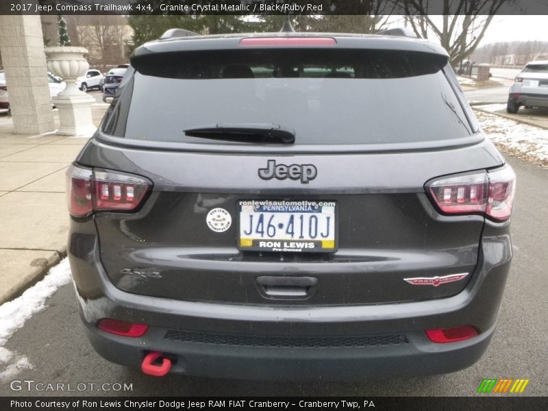 Granite Crystal Metallic / Black/Ruby Red 2017 Jeep Compass Trailhawk 4x4