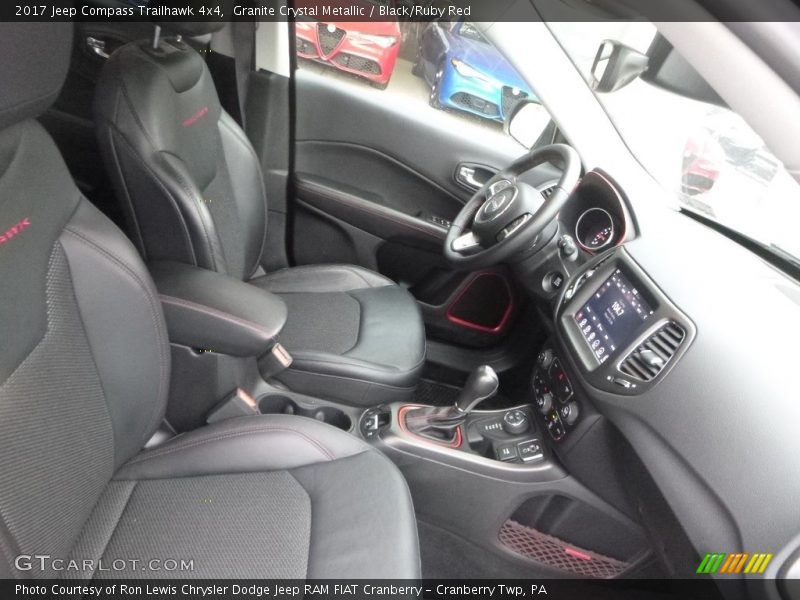 Granite Crystal Metallic / Black/Ruby Red 2017 Jeep Compass Trailhawk 4x4