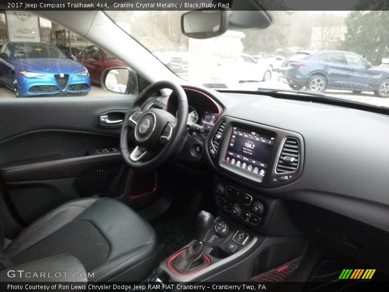 Granite Crystal Metallic / Black/Ruby Red 2017 Jeep Compass Trailhawk 4x4
