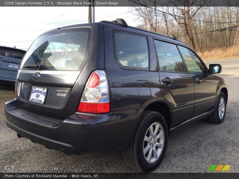 Obsidian Black Pearl / Desert Beige 2008 Subaru Forester 2.5 X
