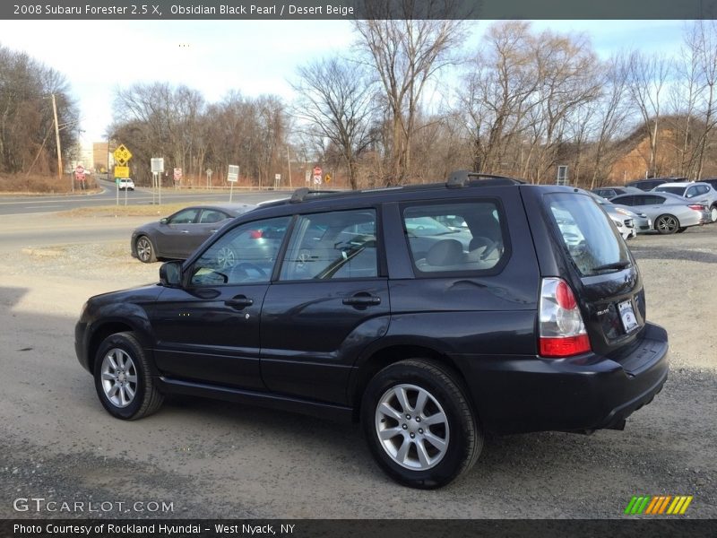 Obsidian Black Pearl / Desert Beige 2008 Subaru Forester 2.5 X