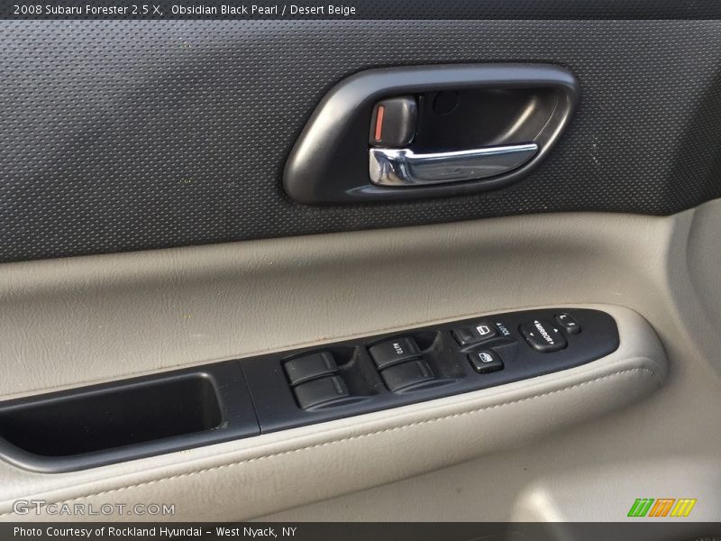 Obsidian Black Pearl / Desert Beige 2008 Subaru Forester 2.5 X